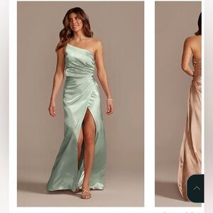 Dusty Sage David’s Bridal Galina Signature Bridesmaid Dress